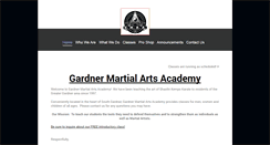Desktop Screenshot of gardnermartialartsacademy.com